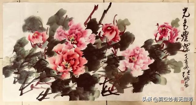 牡丹花国画(牡丹花国画作品)